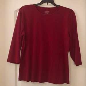 Red Christopher and banks tee